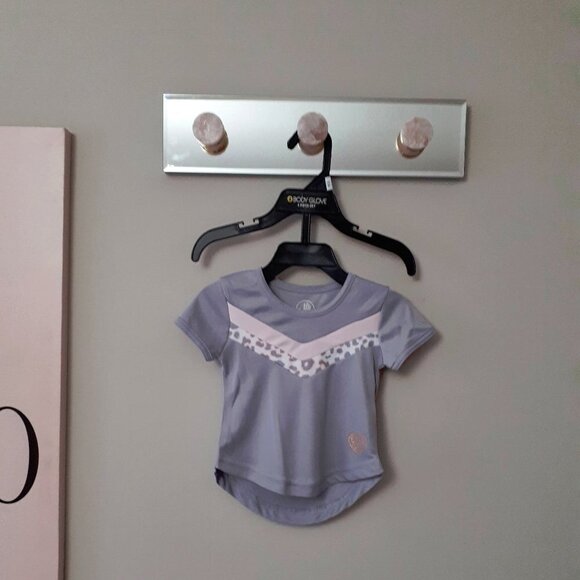 NWT Body Glove grey pink 3 piece hooded track jacket, t-shirt & leggings bundle - Picture 6 of 13